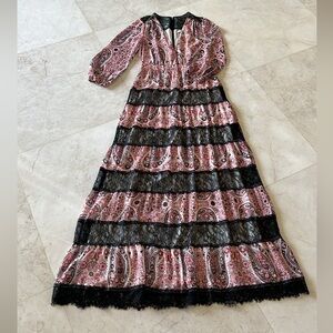 Alice + Olivia long sleeve maxi dress